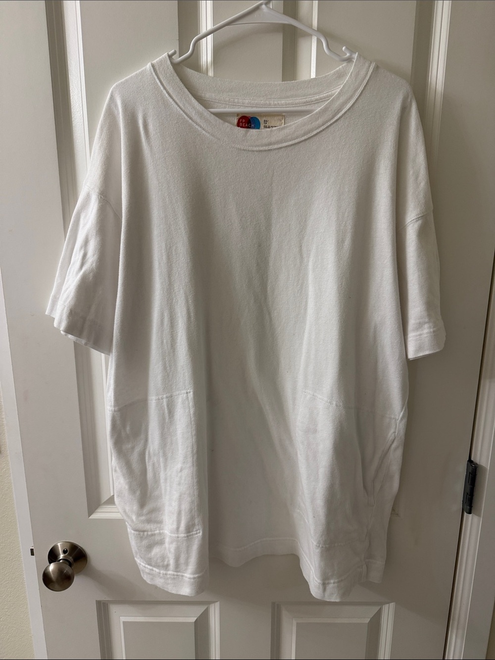 Women’s White Short Sleeve Pocket Tee by